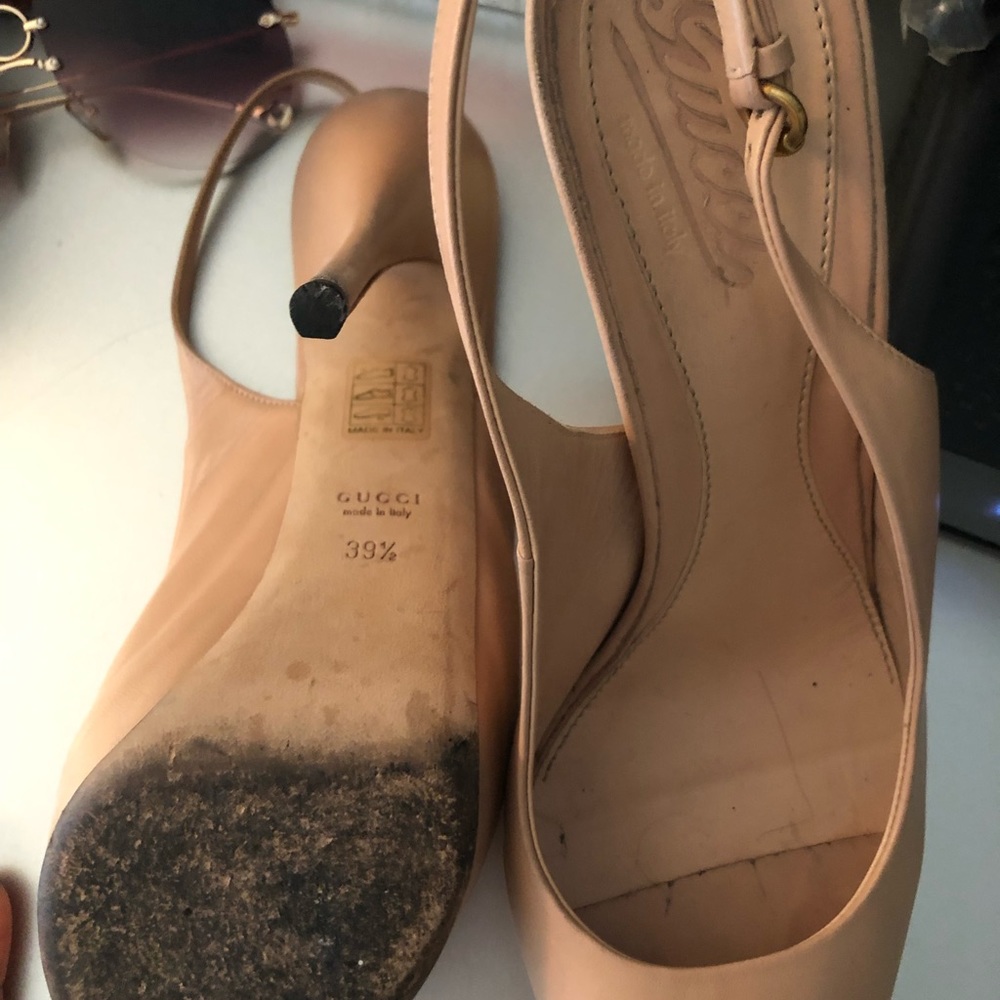 Sling bag nude stiletto Gucci Hills 39 1/2 in good